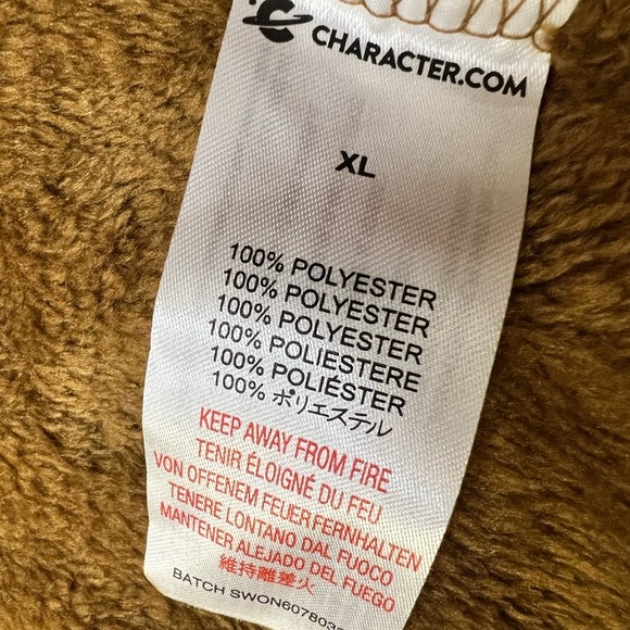 Star wars chewbaca Brown Furry Hooded Onesie with Bandolier Accent - Picture 9 of 10